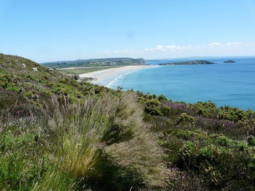 vue sur la baie de Douarnenez depuis le centre de colonie de vacances